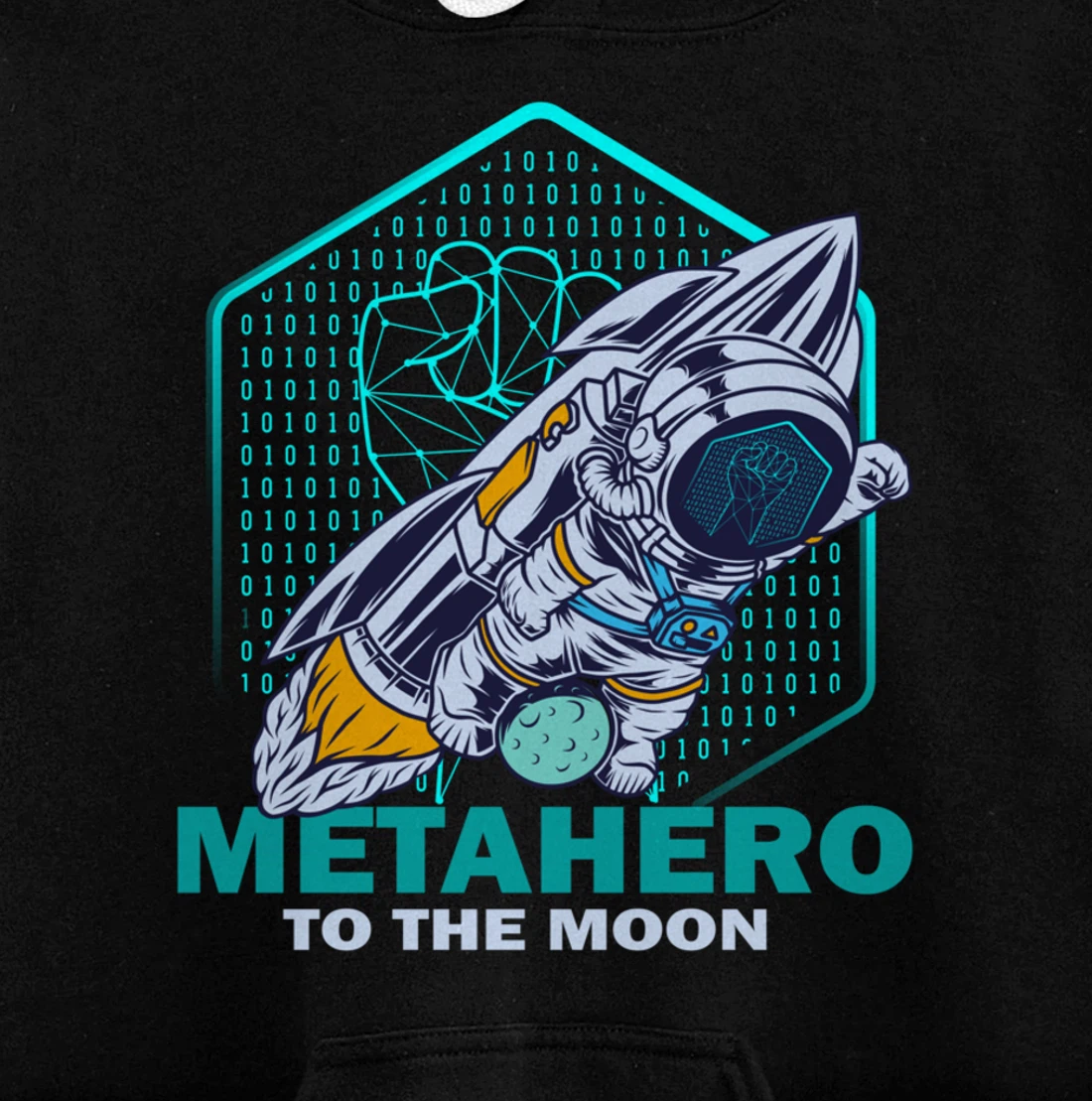 Metahero Coin To The Moon Cryptocurrency Hodler as Metahero Pullover Hoodie