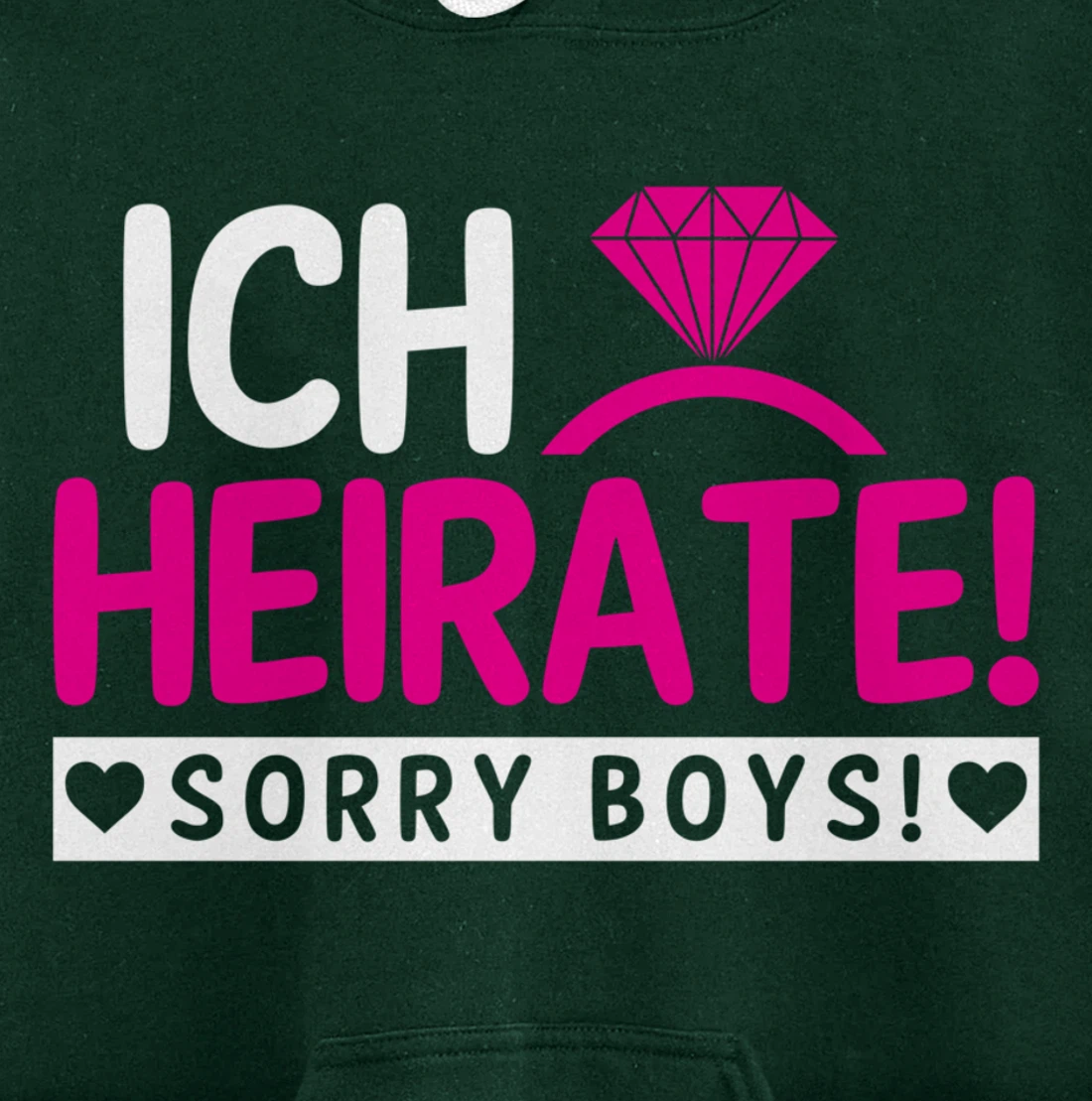 I marry, sorry Boys | Bachelor party Pullover Hoodie