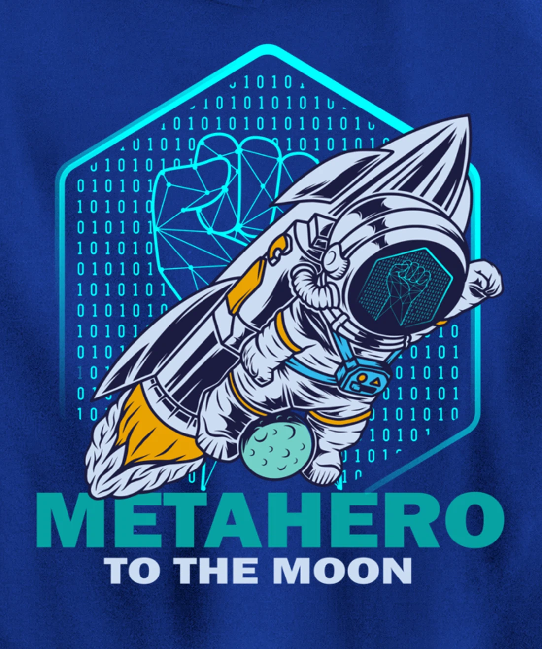 Metahero Coin To The Moon Cryptocurrency Hodler as Metahero Pullover Hoodie