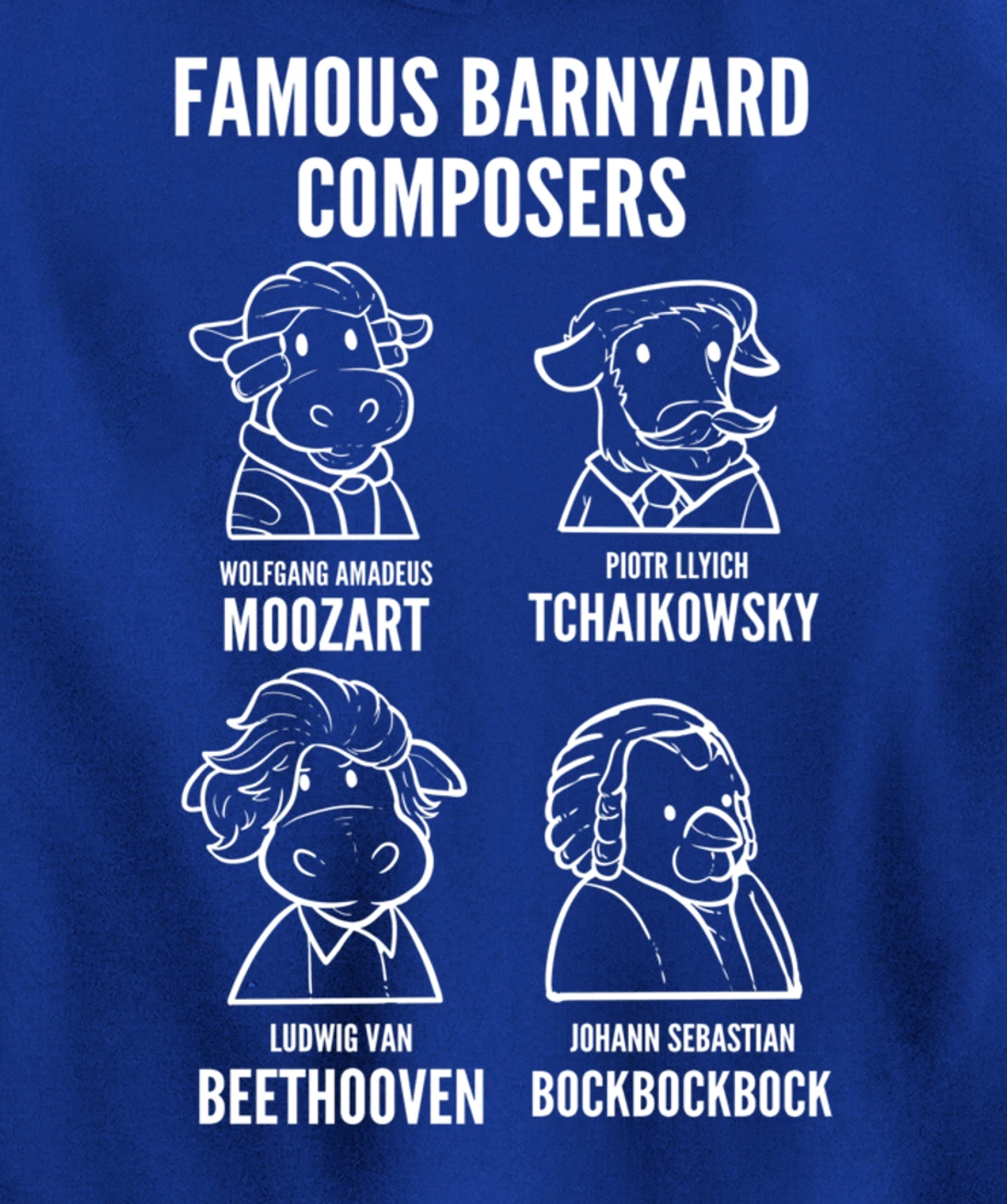 Barnyard Composers Composer or Singer Pullover Hoodie