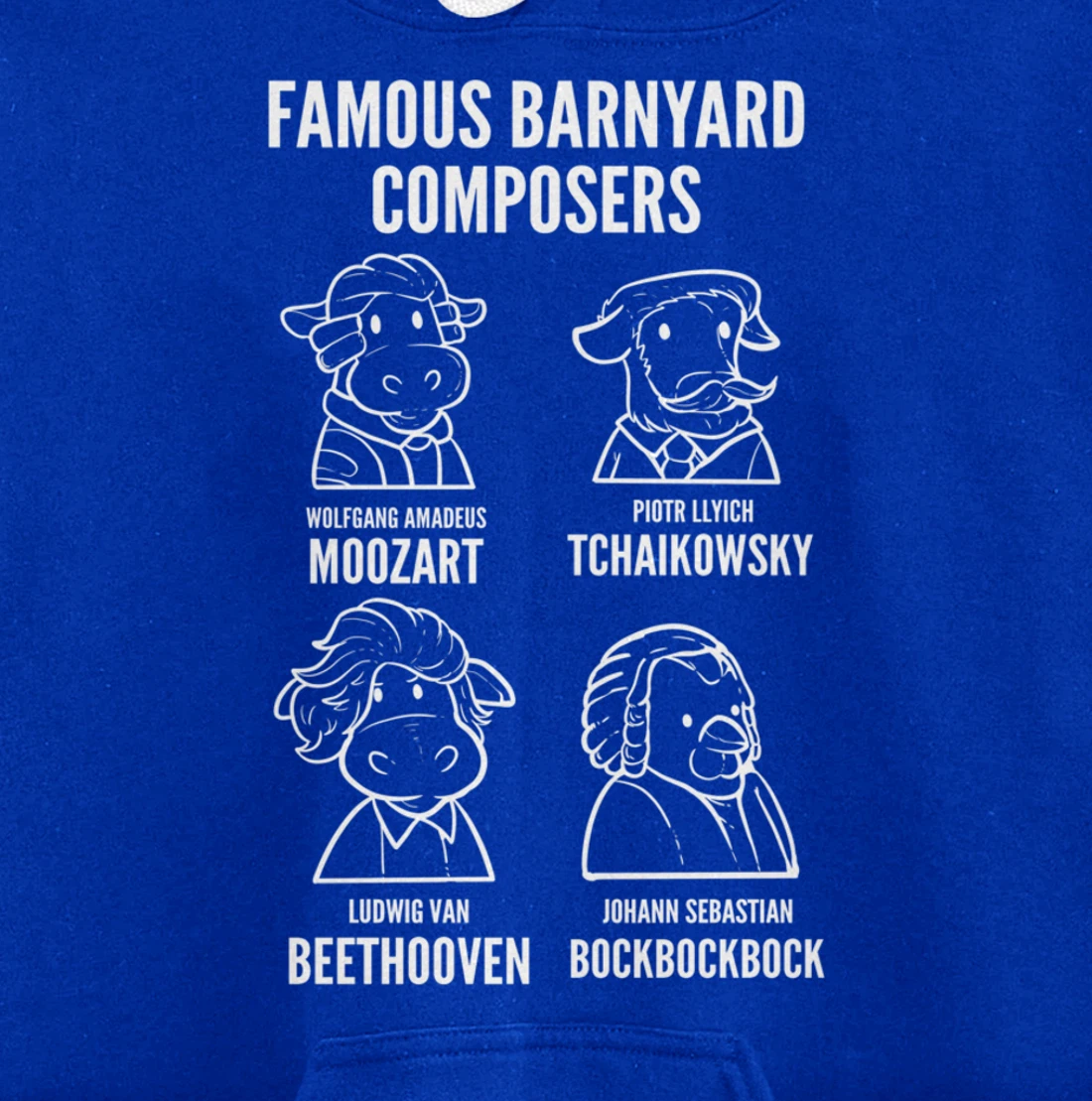 Barnyard Composers Composer or Singer Pullover Hoodie