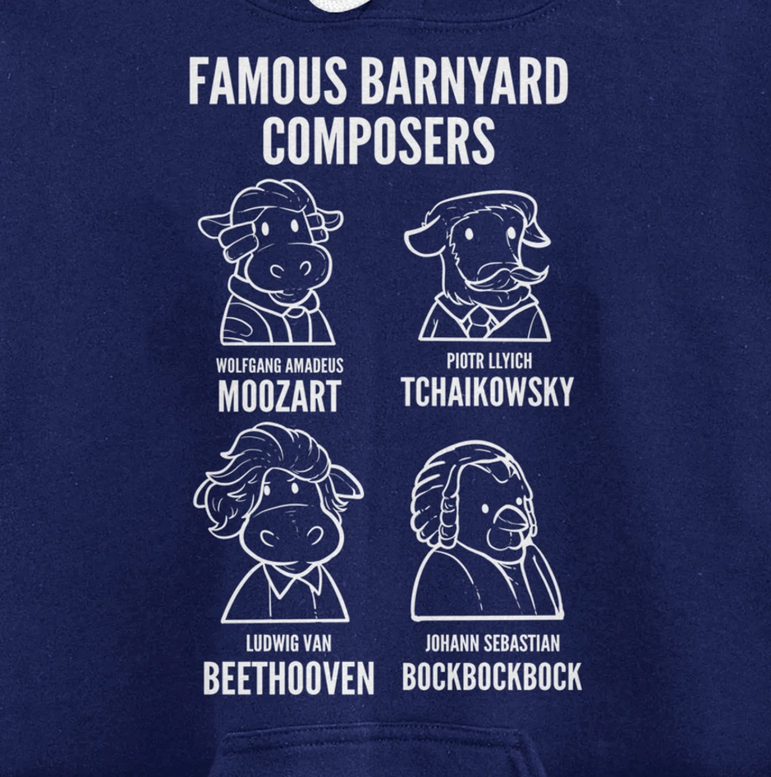 Barnyard Composers Composer or Singer Pullover Hoodie