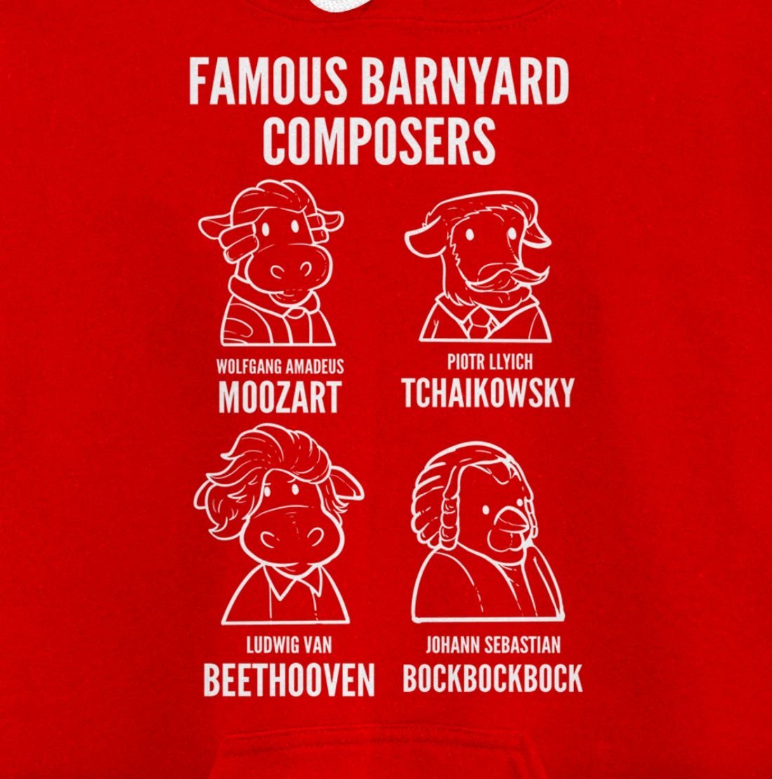Barnyard Composers Composer or Singer Pullover Hoodie
