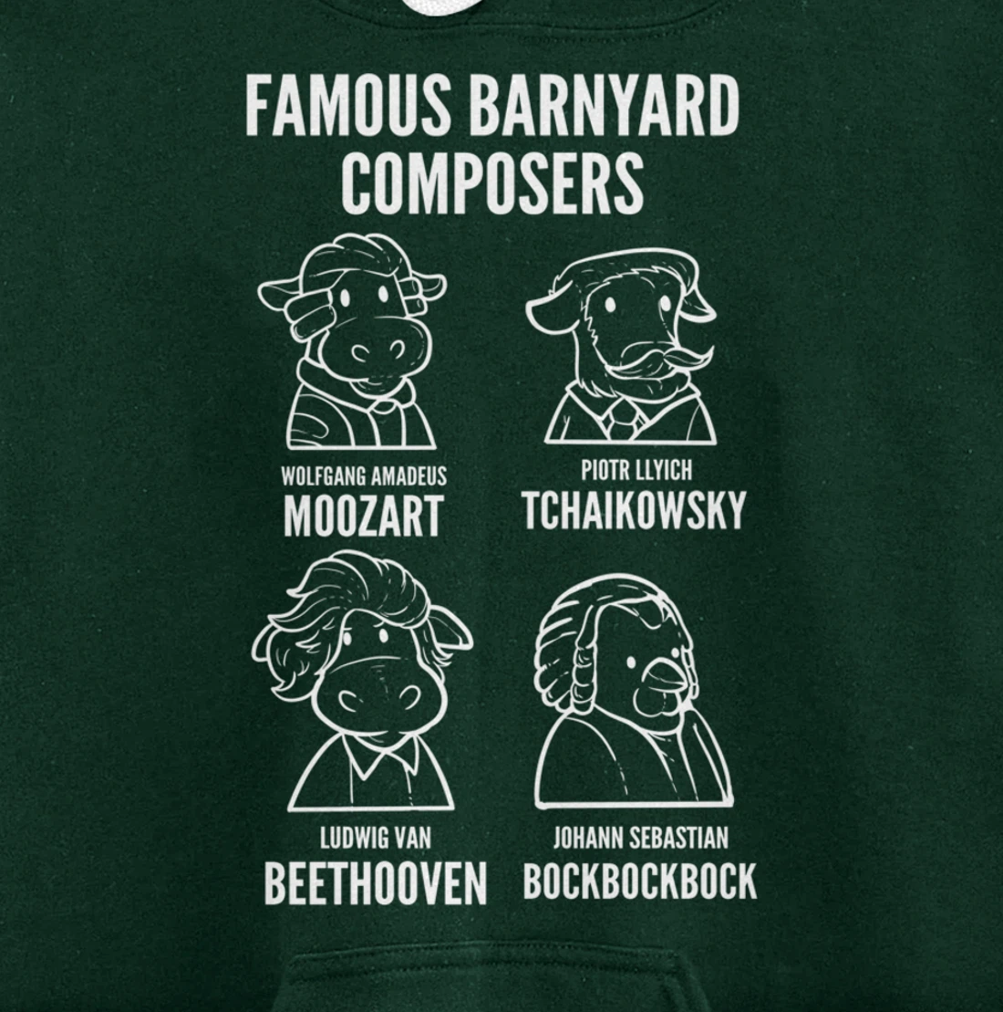 Barnyard Composers Composer or Singer Pullover Hoodie
