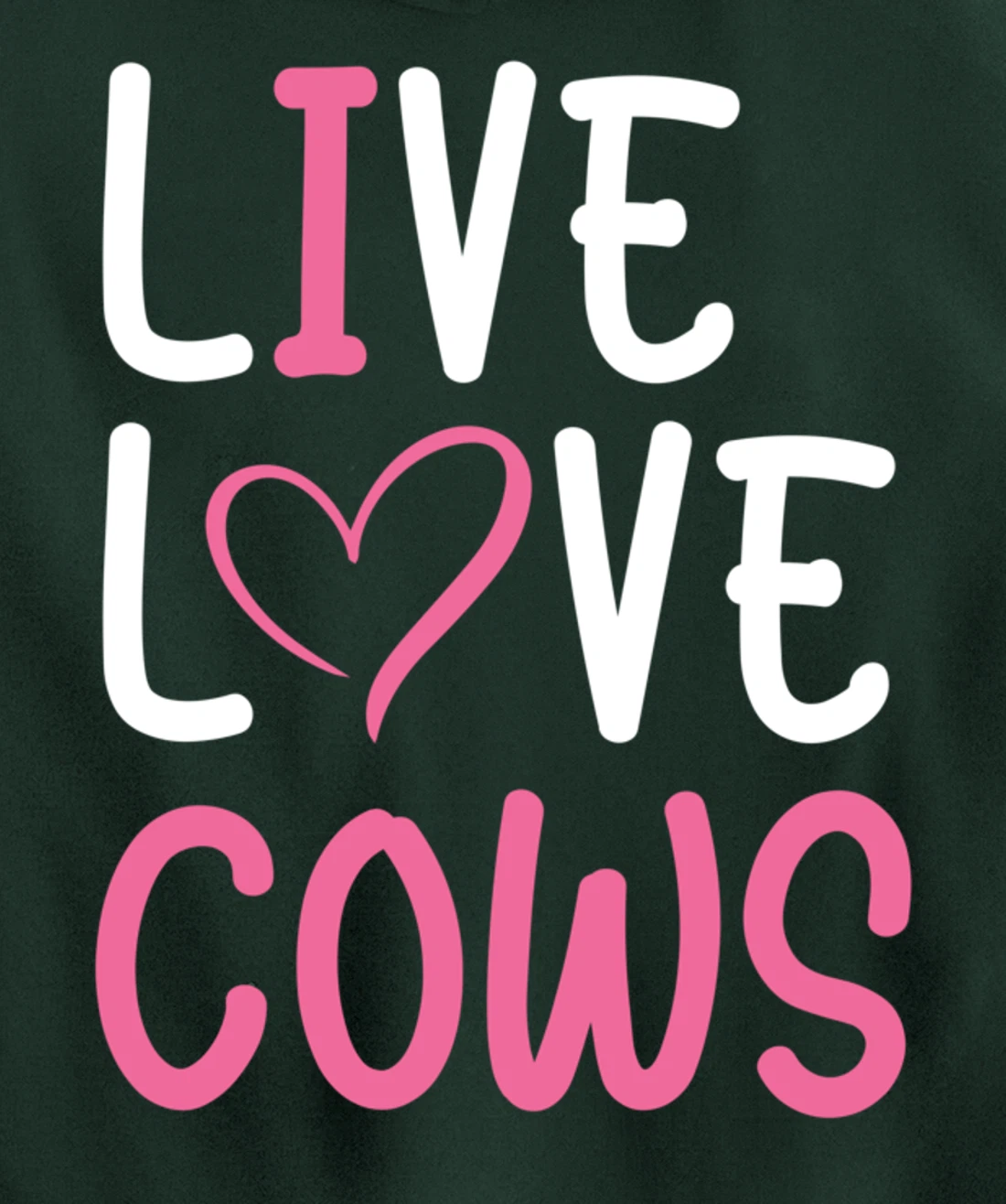 Funny Farming Lover Cows Graphic for Women and Girls Farmer Pullover Hoodie