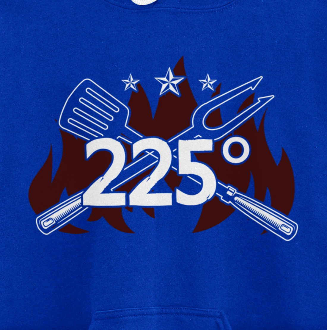 Funny Barbecue 225° Graphic Women and Men Meat Smoking BBQ Pullover Hoodie