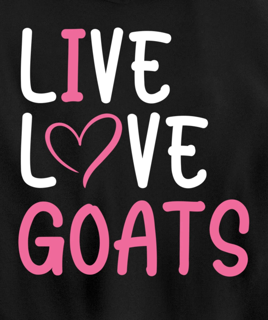 Funny Farm Lover Goats Graphic for Women and Girls Farmer Pullover Hoodie