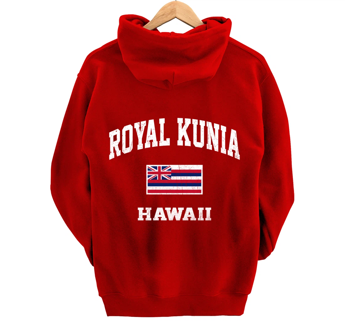 Royal Kunia Hawaii HI vintage State Athletic style Pullover Hoodie