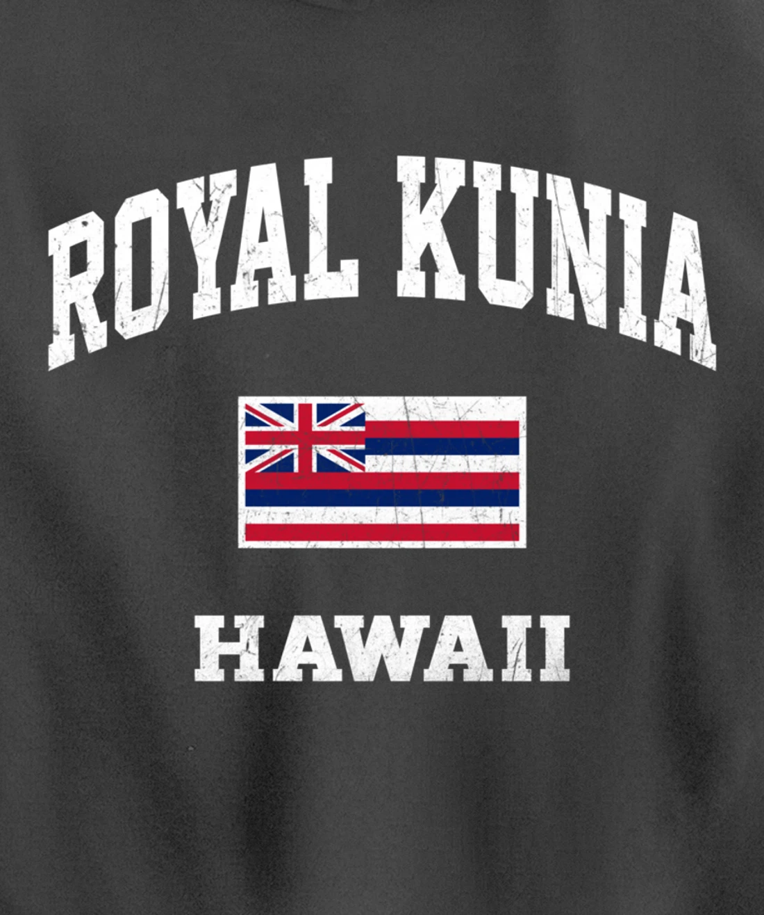 Royal Kunia Hawaii HI vintage State Athletic style Pullover Hoodie
