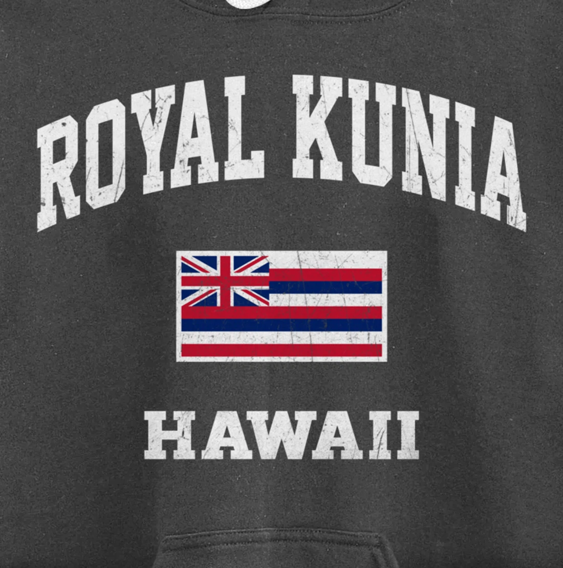 Royal Kunia Hawaii HI vintage State Athletic style Pullover Hoodie