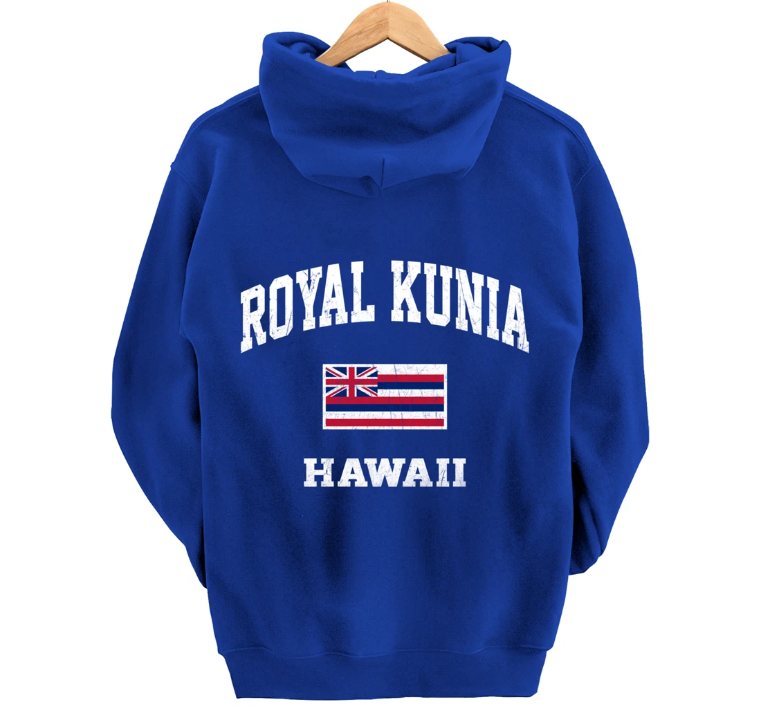 Royal Kunia Hawaii HI vintage State Athletic style Pullover Hoodie