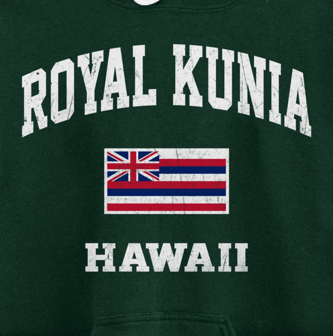 Royal Kunia Hawaii HI vintage State Athletic style Pullover Hoodie