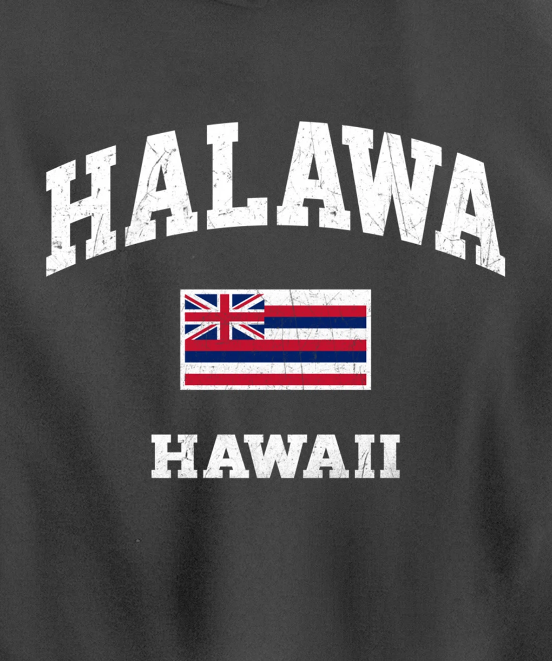 Halawa Hawaii HI vintage State Athletic style Pullover Hoodie