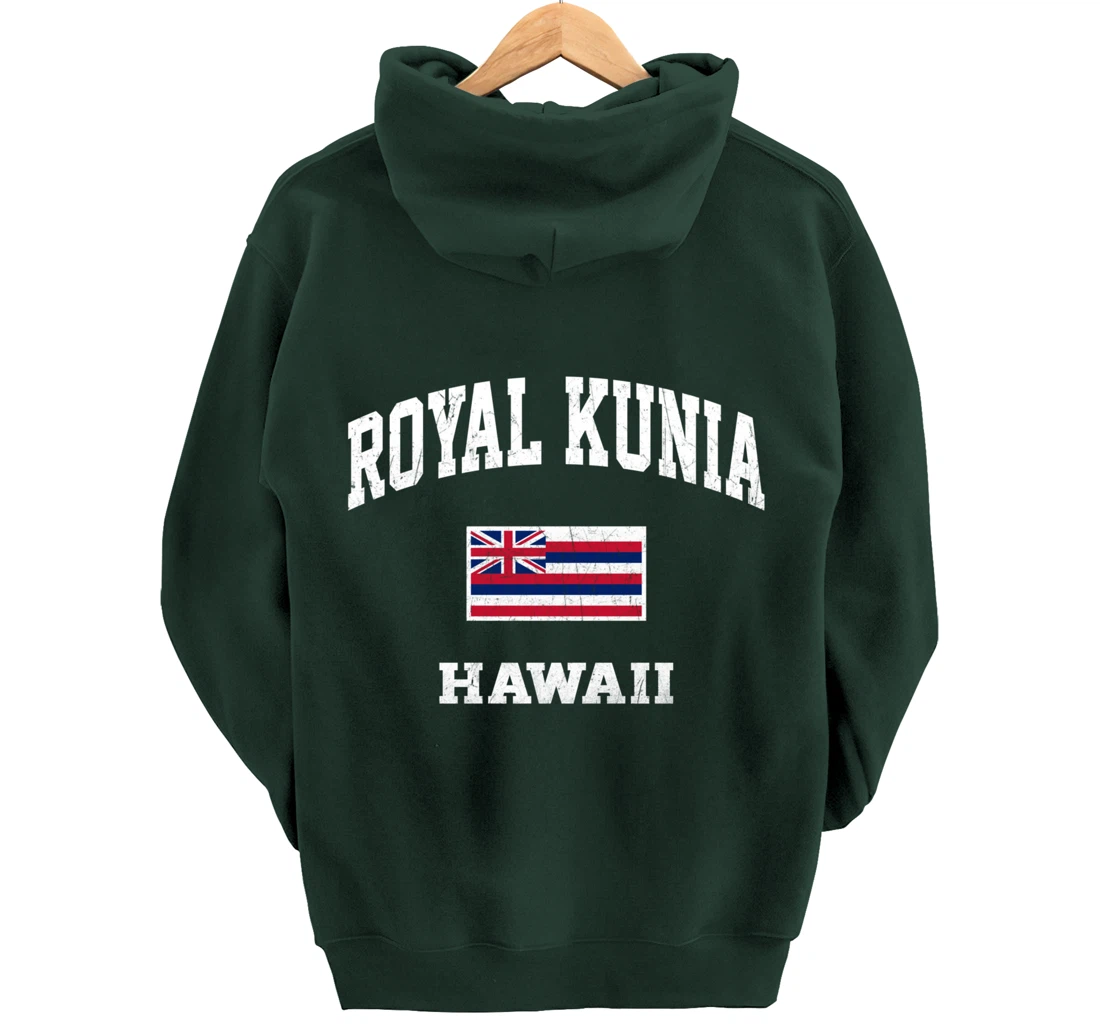 Royal Kunia Hawaii HI vintage State Athletic style Pullover Hoodie