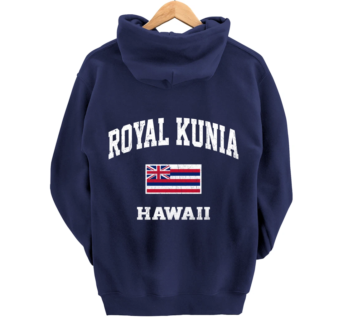 Royal Kunia Hawaii HI vintage State Athletic style Pullover Hoodie