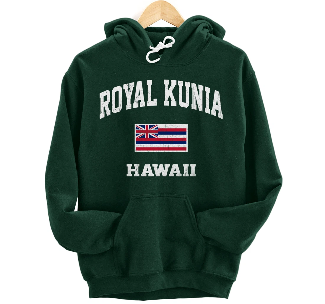 Royal Kunia Hawaii HI vintage State Athletic style Pullover Hoodie