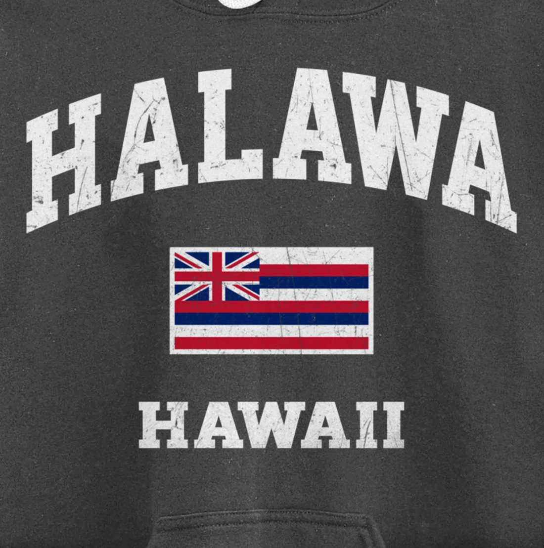 Halawa Hawaii HI vintage State Athletic style Pullover Hoodie