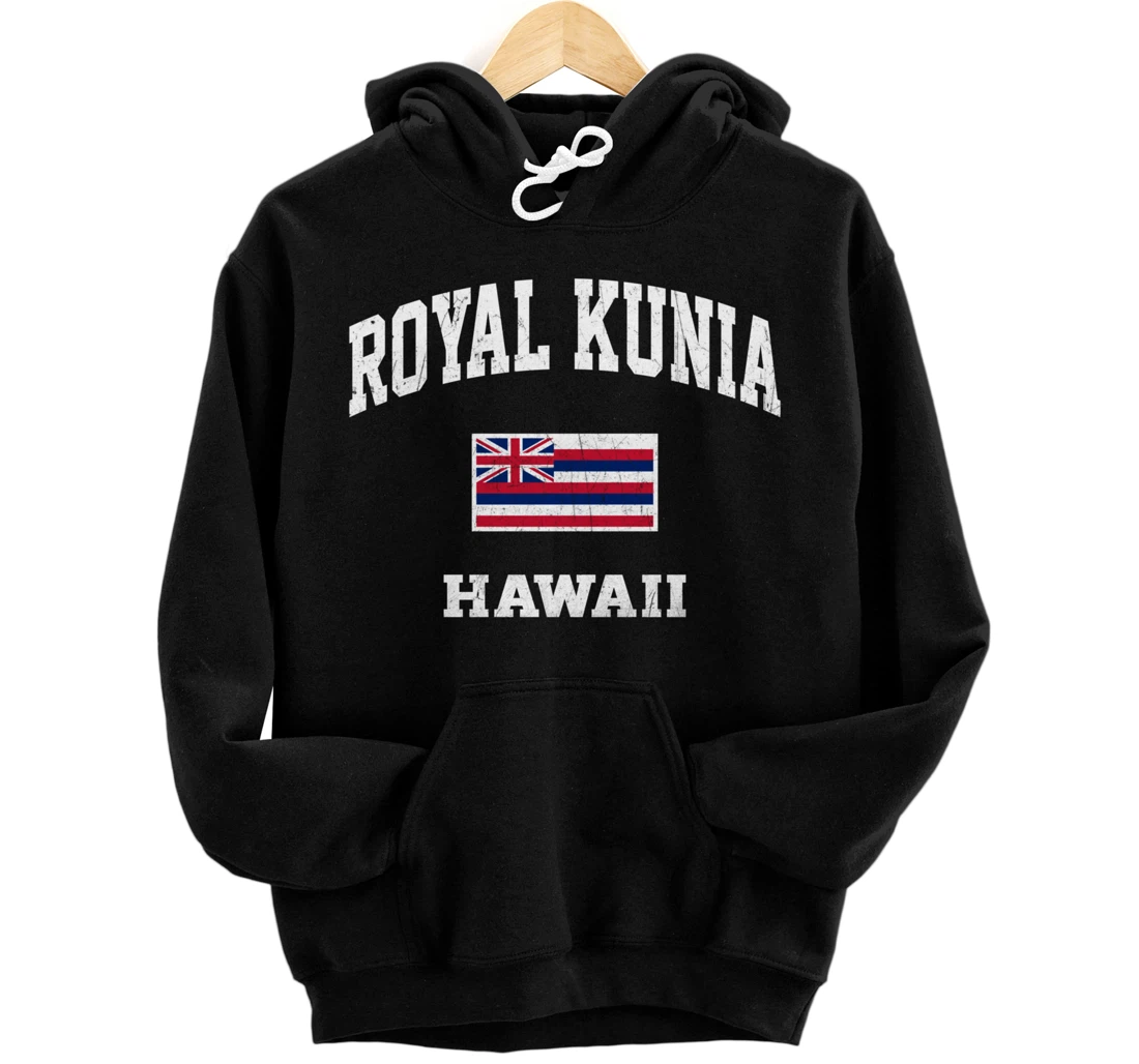 Royal Kunia Hawaii HI vintage State Athletic style Pullover Hoodie