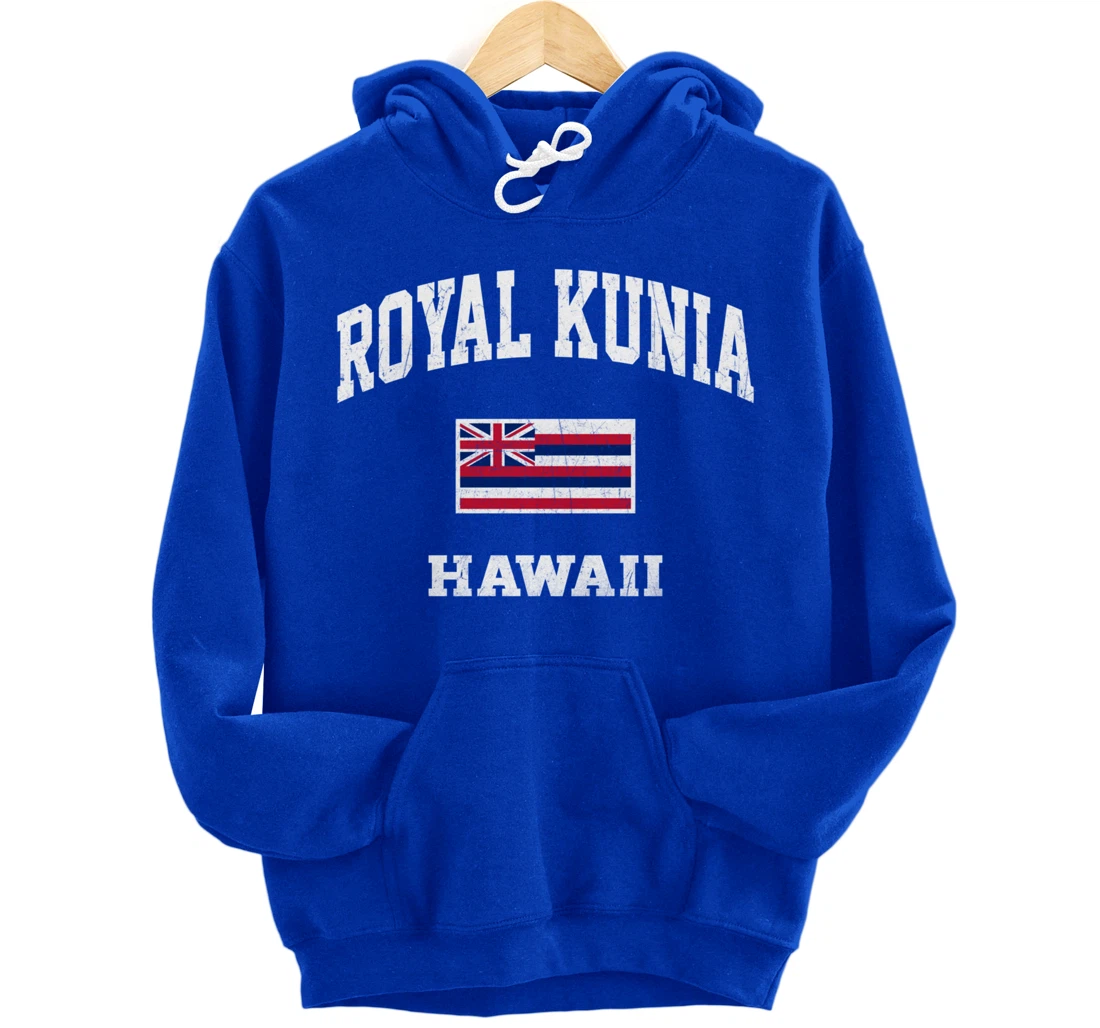 Royal Kunia Hawaii HI vintage State Athletic style Pullover Hoodie