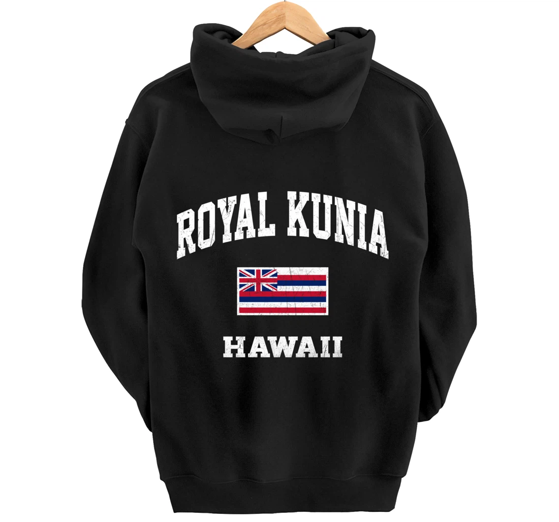 Royal Kunia Hawaii HI vintage State Athletic style Pullover Hoodie