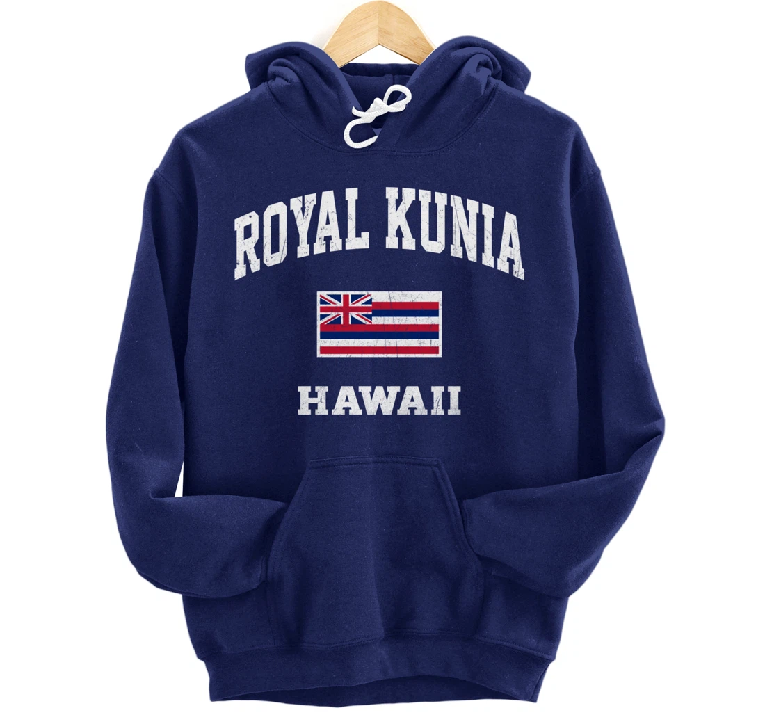 Royal Kunia Hawaii HI vintage State Athletic style Pullover Hoodie