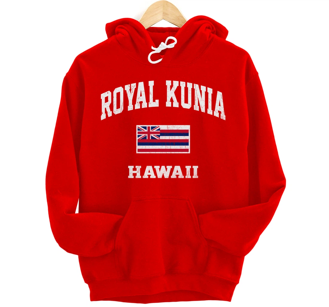 Royal Kunia Hawaii HI vintage State Athletic style Pullover Hoodie