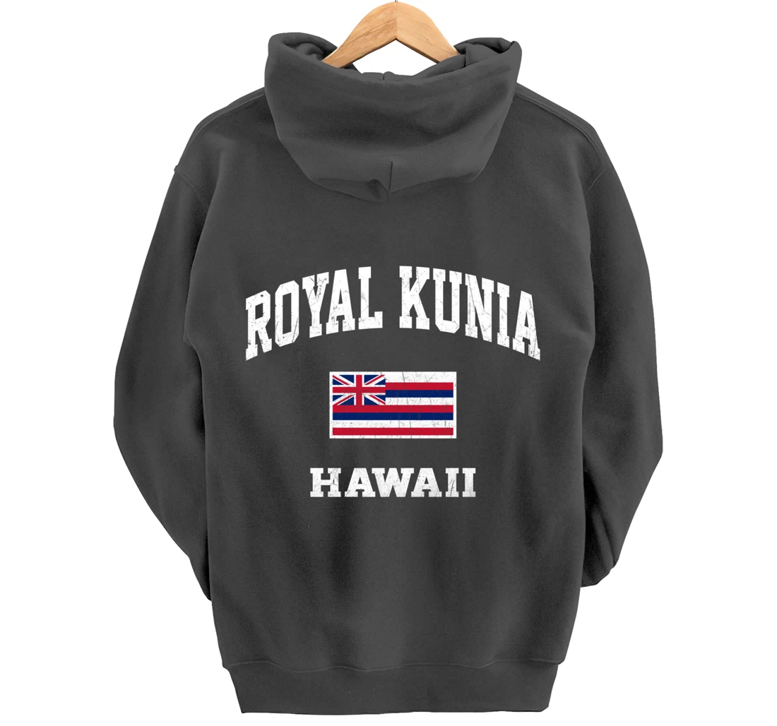 Royal Kunia Hawaii HI vintage State Athletic style Pullover Hoodie