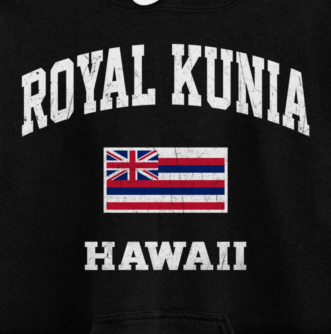 Royal Kunia Hawaii HI vintage State Athletic style Pullover Hoodie