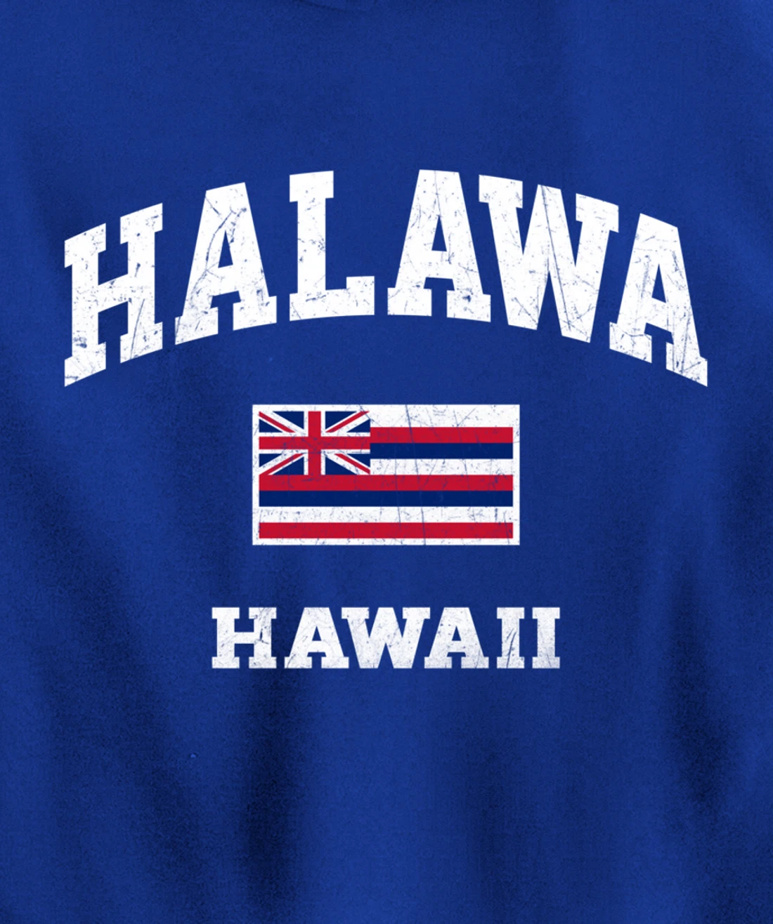 Halawa Hawaii HI vintage State Athletic style Pullover Hoodie