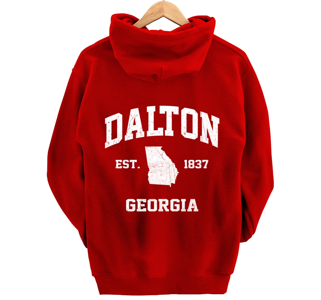 Dalton Georgia GA vintage state Athletic style Pullover Hoodie