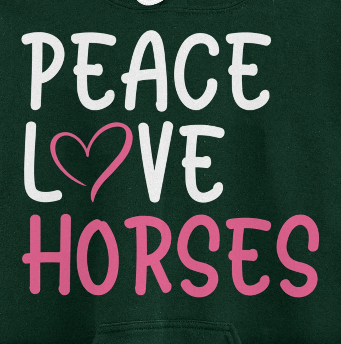 Funny Farm Lover Horses Graphic for Women and Girls Farmer Pullover Hoodie
