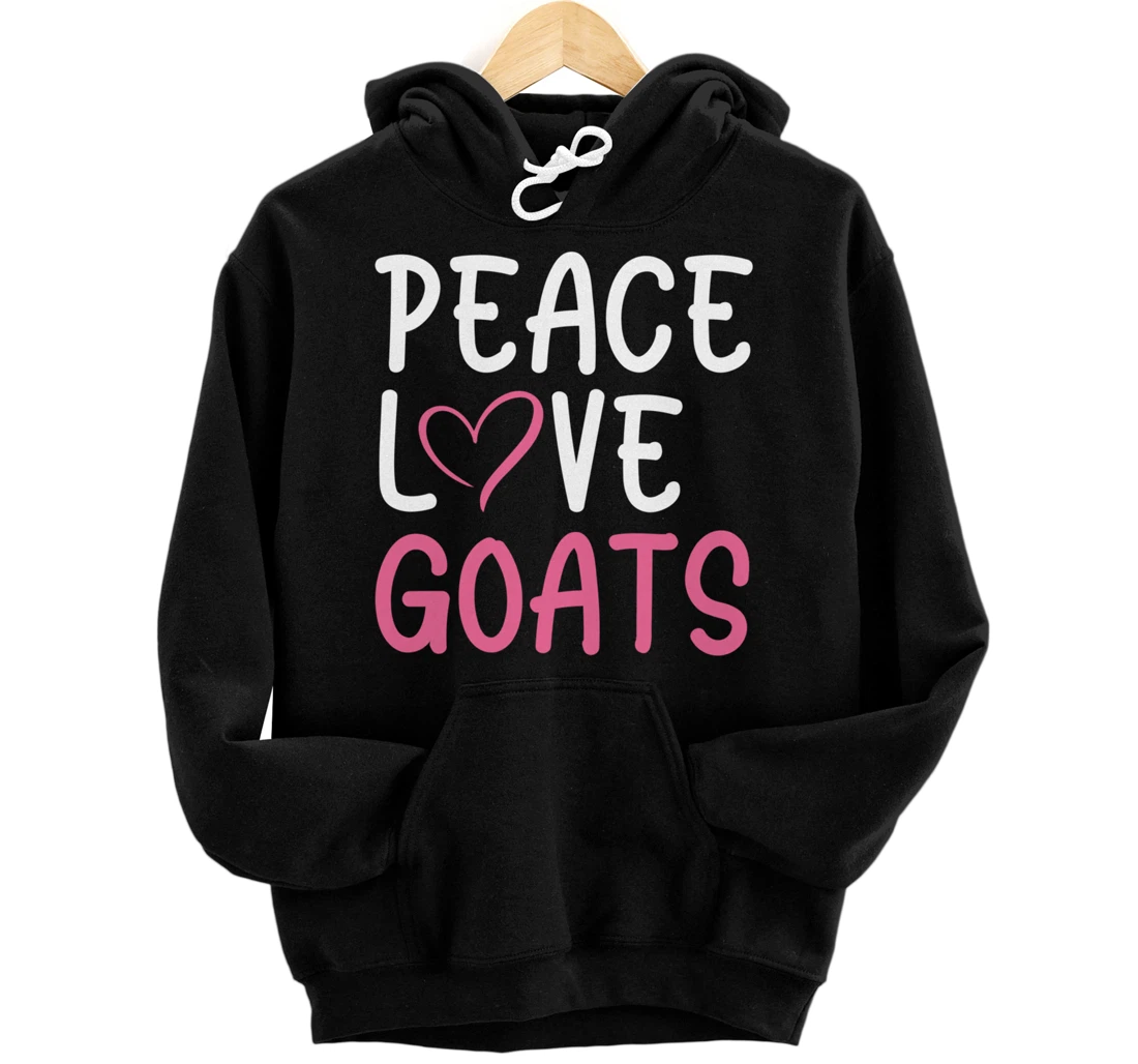 Funny Farm Lover Goats Graphic for Women and Girls Farmer Pullover Hoodie