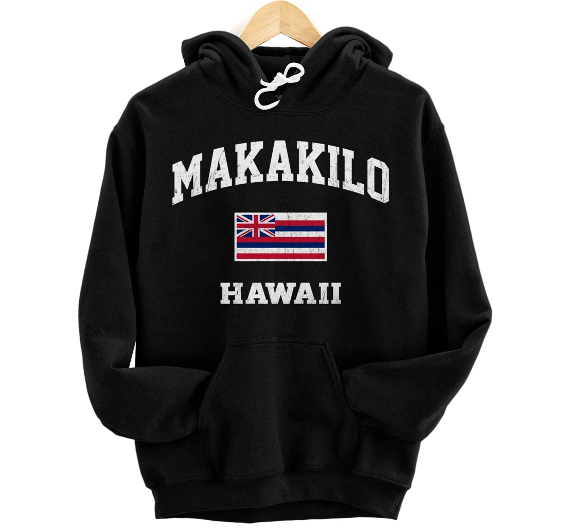 Makakilo Hawaii HI vintage State Athletic style Pullover Hoodie