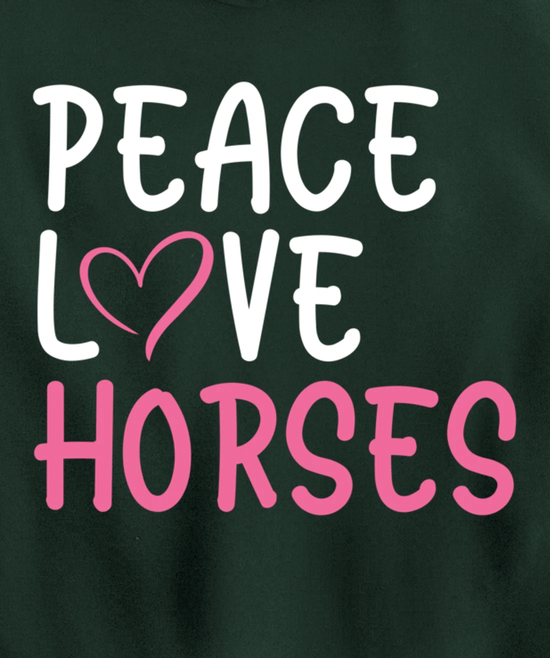 Funny Farm Lover Horses Graphic for Women and Girls Farmer Pullover Hoodie