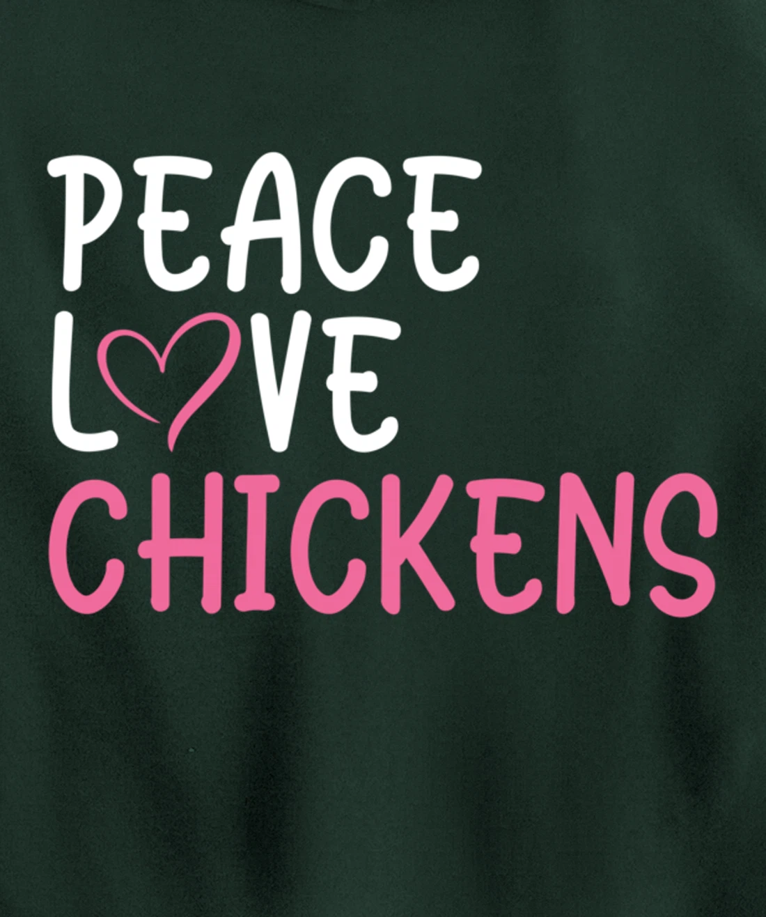 Funny Farm Lover Chickens Graphic for Women and Girls Farmer Pullover Hoodie