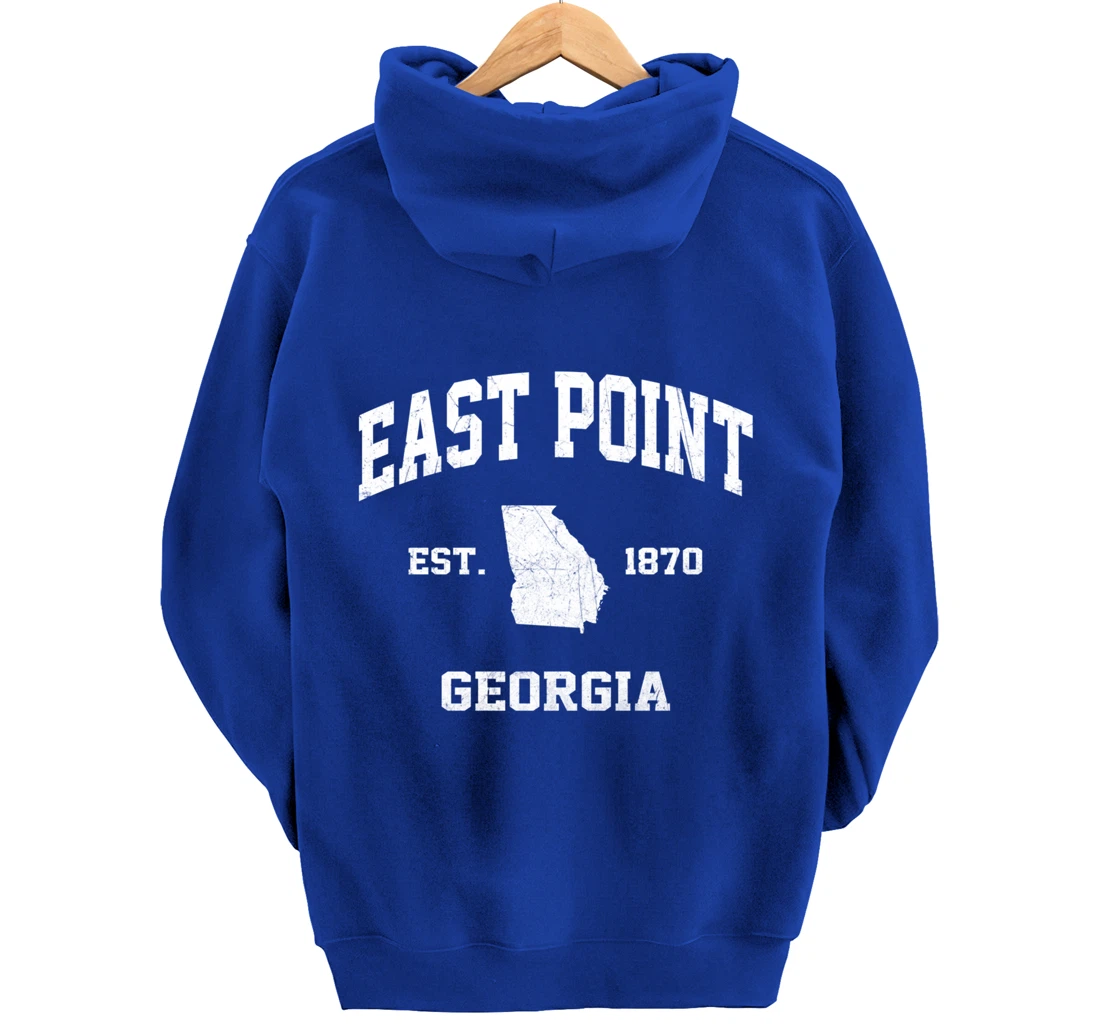 East Point Georgia GA vintage state Athletic style Pullover Hoodie