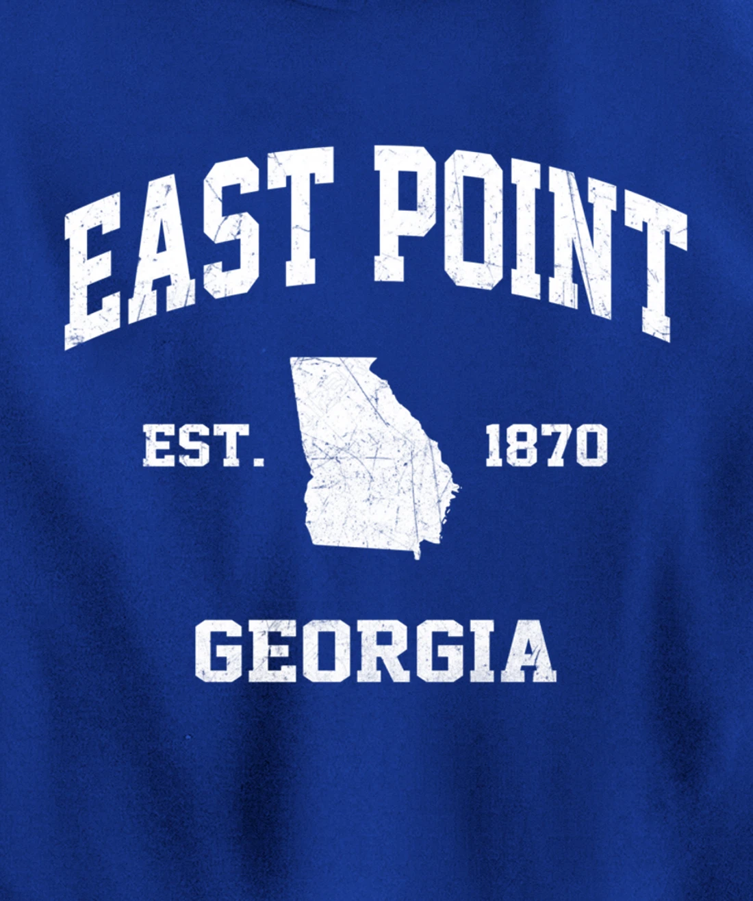 East Point Georgia GA vintage state Athletic style Pullover Hoodie