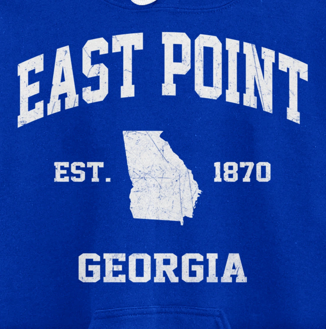 East Point Georgia GA vintage state Athletic style Pullover Hoodie