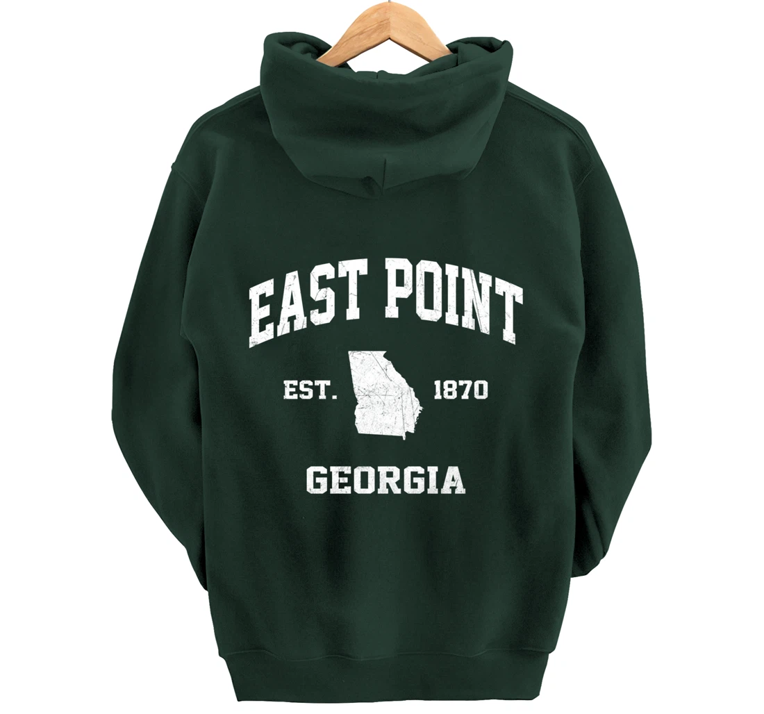 East Point Georgia GA vintage state Athletic style Pullover Hoodie