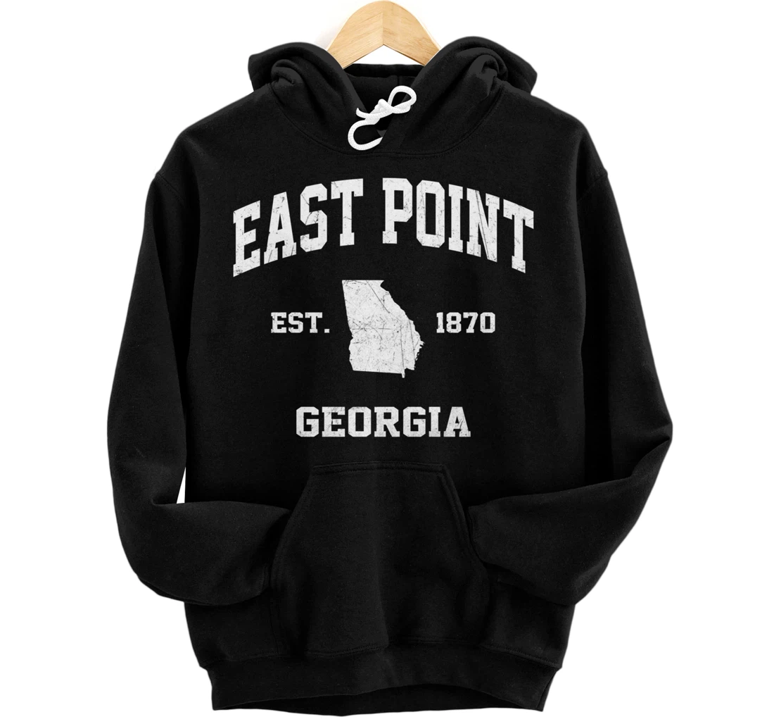 East Point Georgia GA vintage state Athletic style Pullover Hoodie