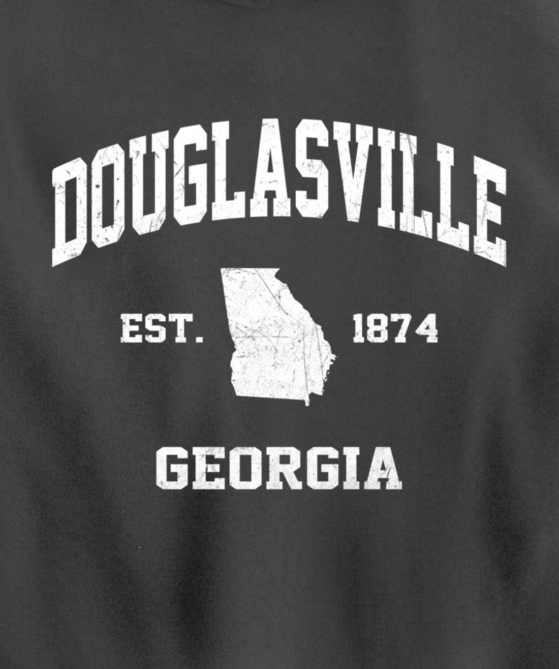 Douglasville Georgia GA vintage state Athletic style Pullover Hoodie