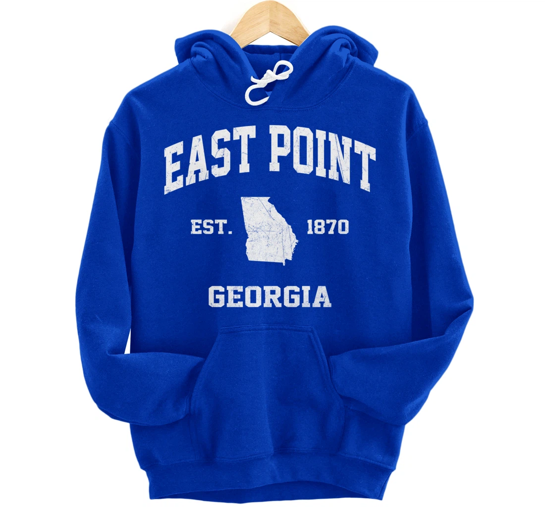 East Point Georgia GA vintage state Athletic style Pullover Hoodie