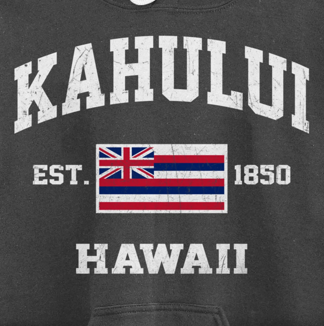 Kahului Hawaii HI vintage State Athletic style Pullover Hoodie