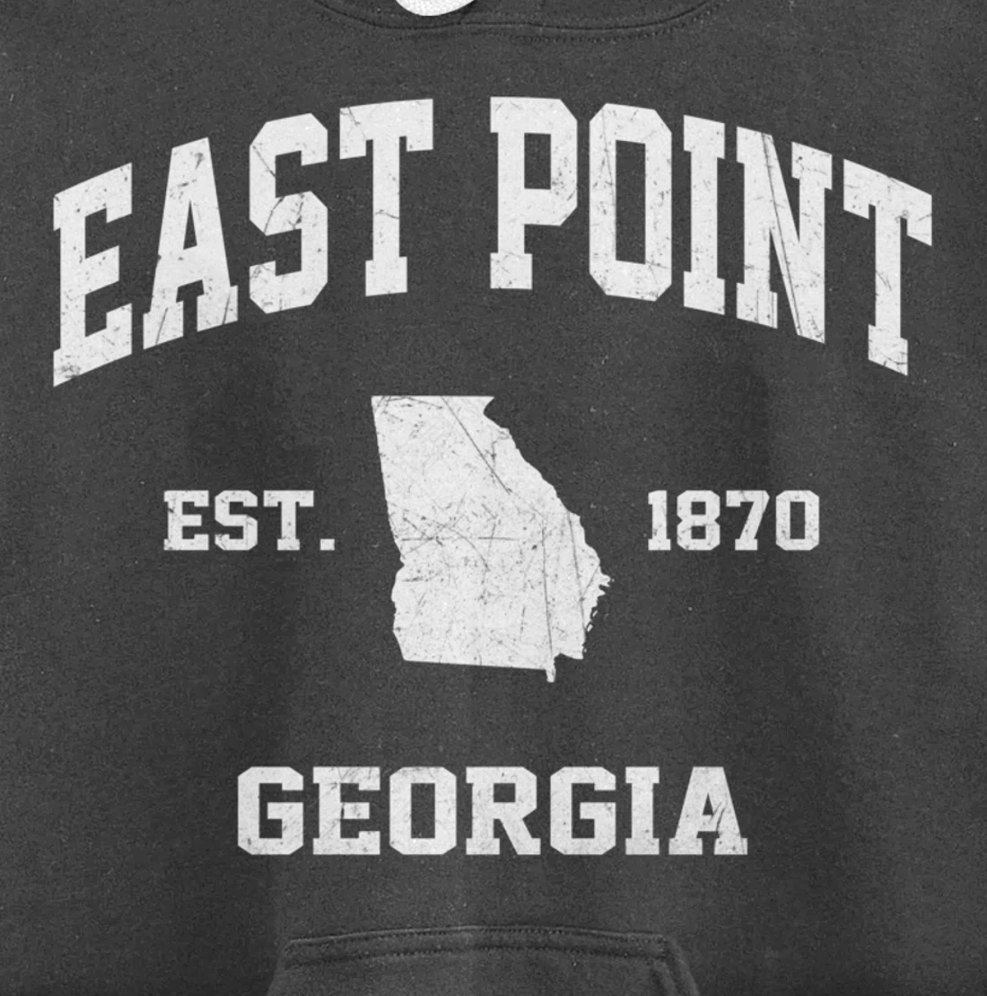 East Point Georgia GA vintage state Athletic style Pullover Hoodie