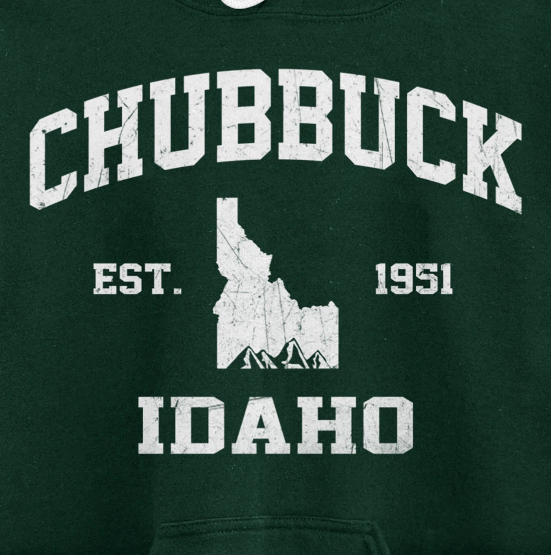 Chubbuck Idaho ID vintage State Athletic style Pullover Hoodie