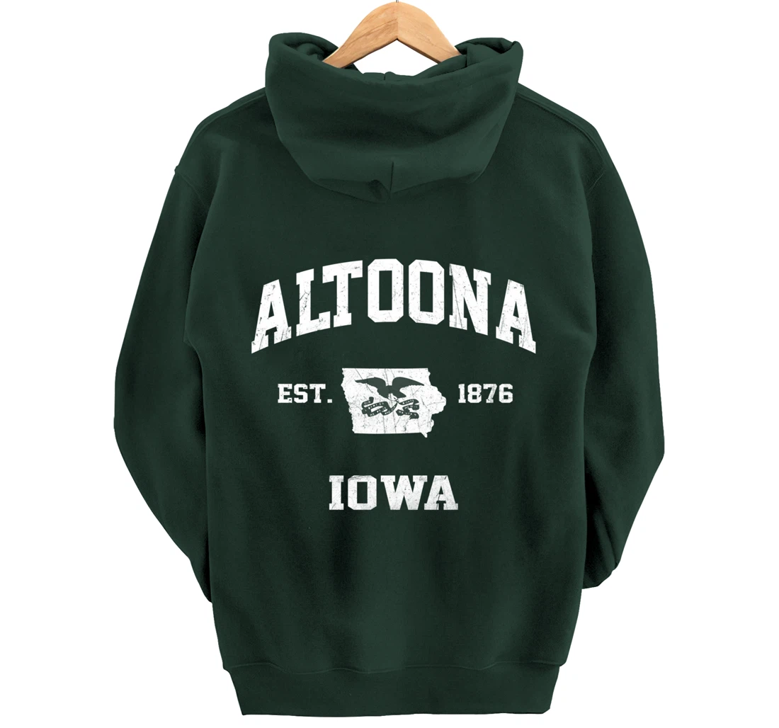 Altoona Iowa IA vintage State Athletic style Pullover Hoodie