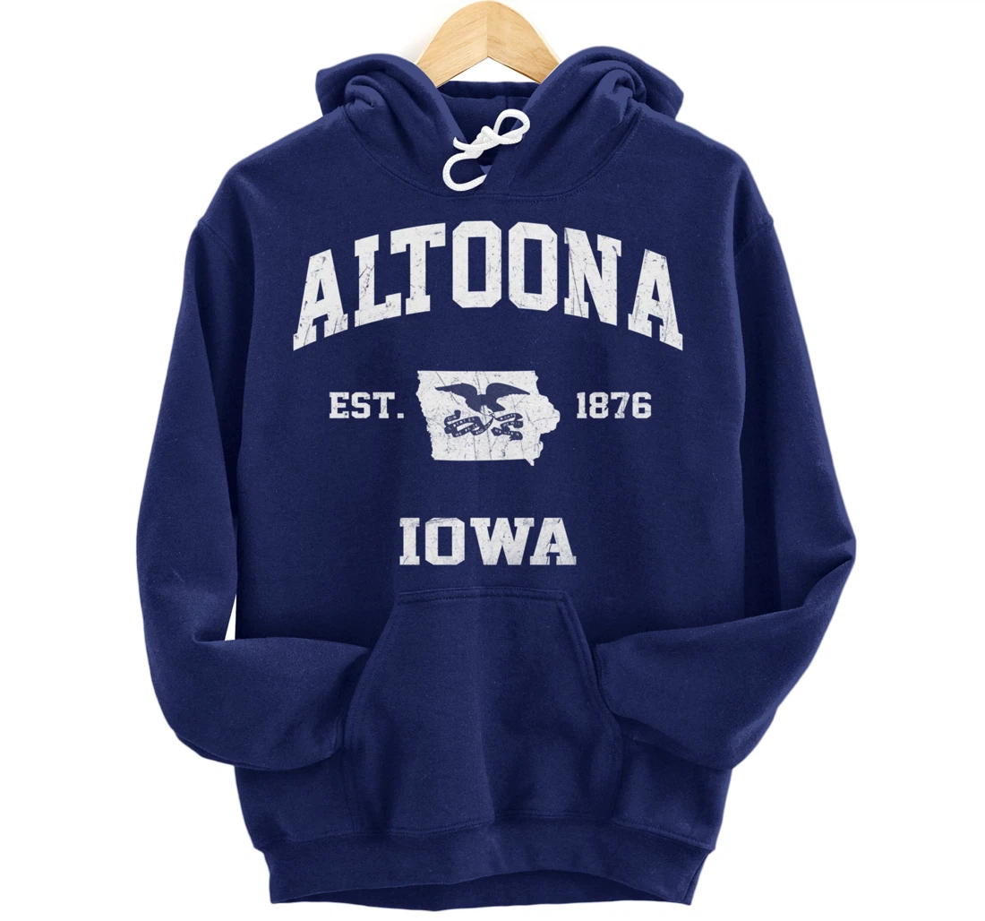 Altoona Iowa IA vintage State Athletic style Pullover Hoodie