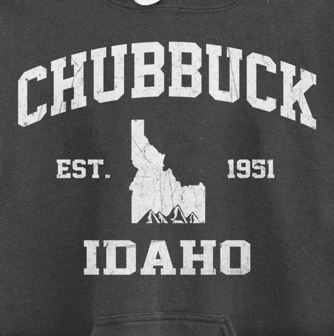 Chubbuck Idaho ID vintage State Athletic style Pullover Hoodie