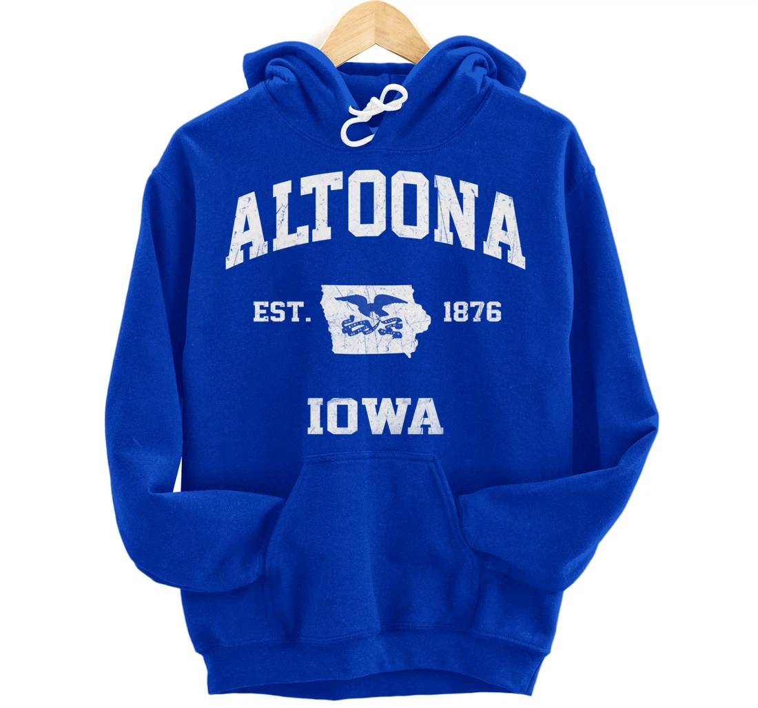 Altoona Iowa IA vintage State Athletic style Pullover Hoodie