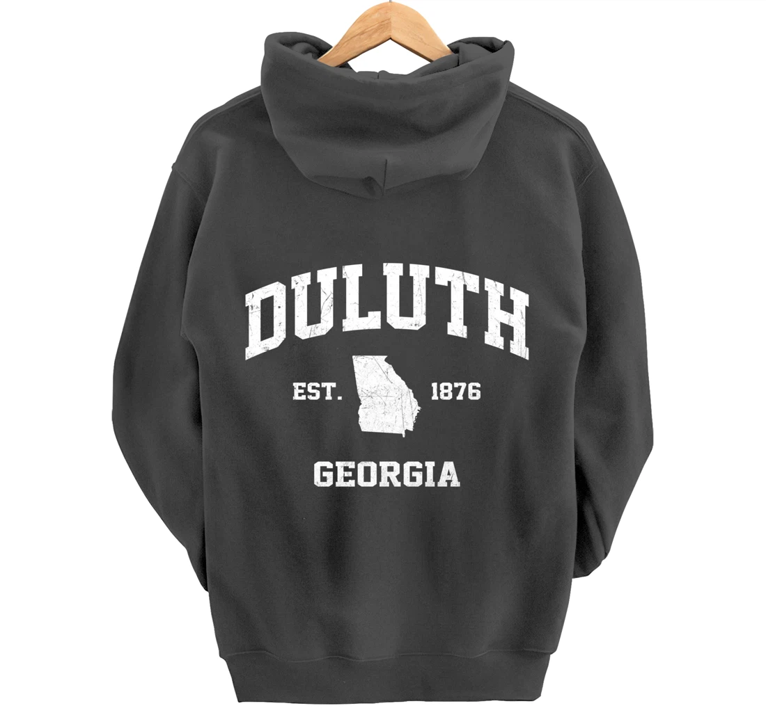 Duluth Georgia GA vintage state Athletic style Pullover Hoodie